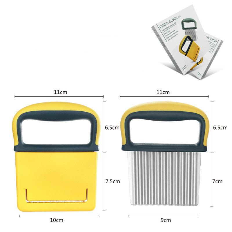 مكعبات البطاطس مع سكين على شكل سن الذئب - أدوات مطبخ