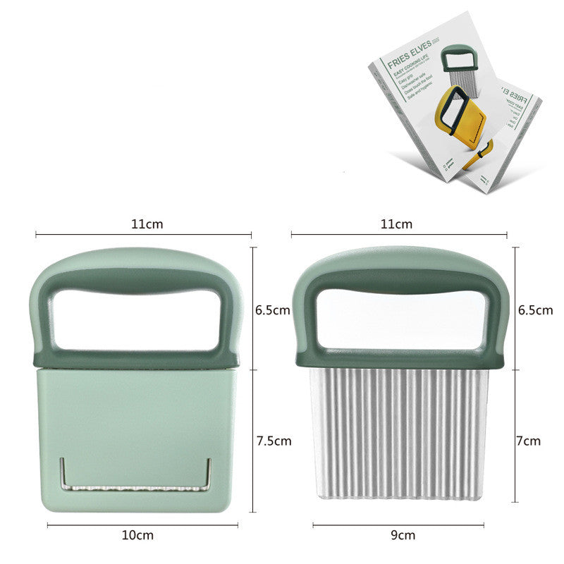 مكعبات البطاطس مع سكين على شكل سن الذئب - أدوات مطبخ