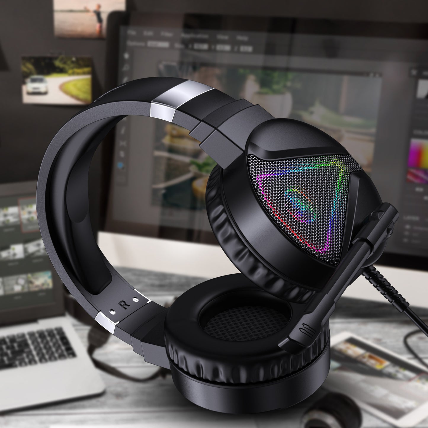 RGB Luminous ABS Headset