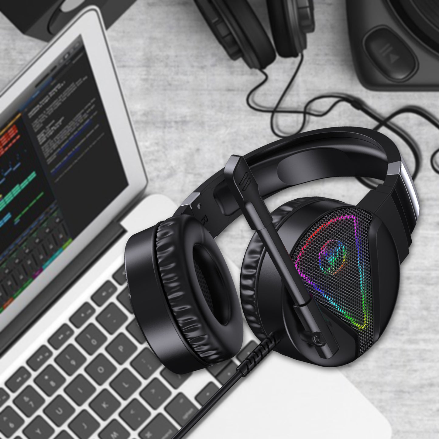 RGB Luminous ABS Headset